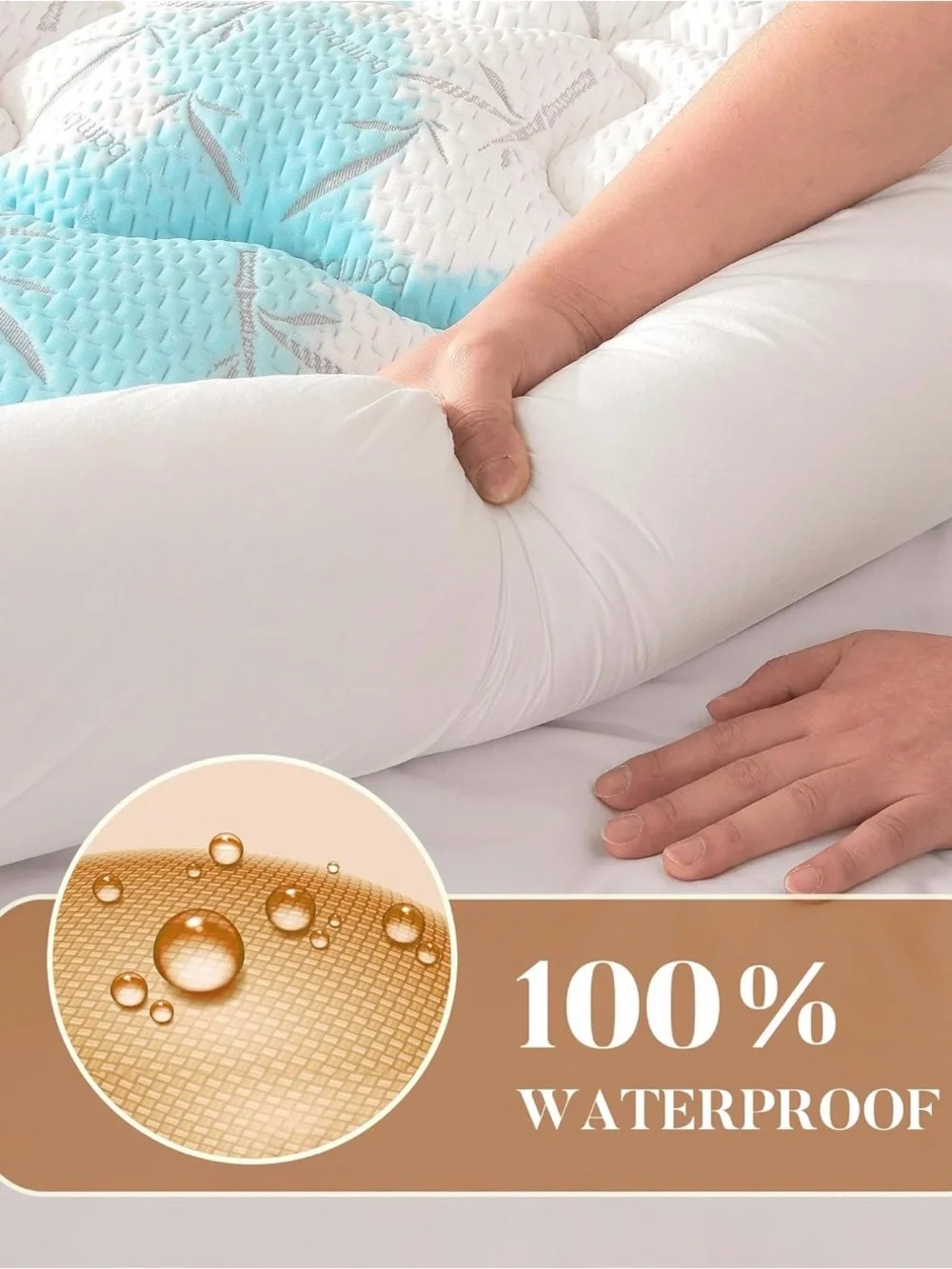 White Quilted Waterproof Mattress Protector